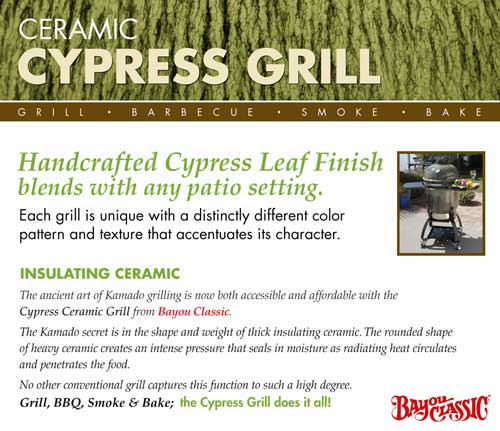 Bayou Classic Cypress Grill